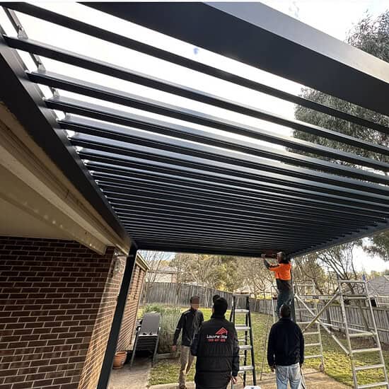 louvre pergola install Gisborne VIC